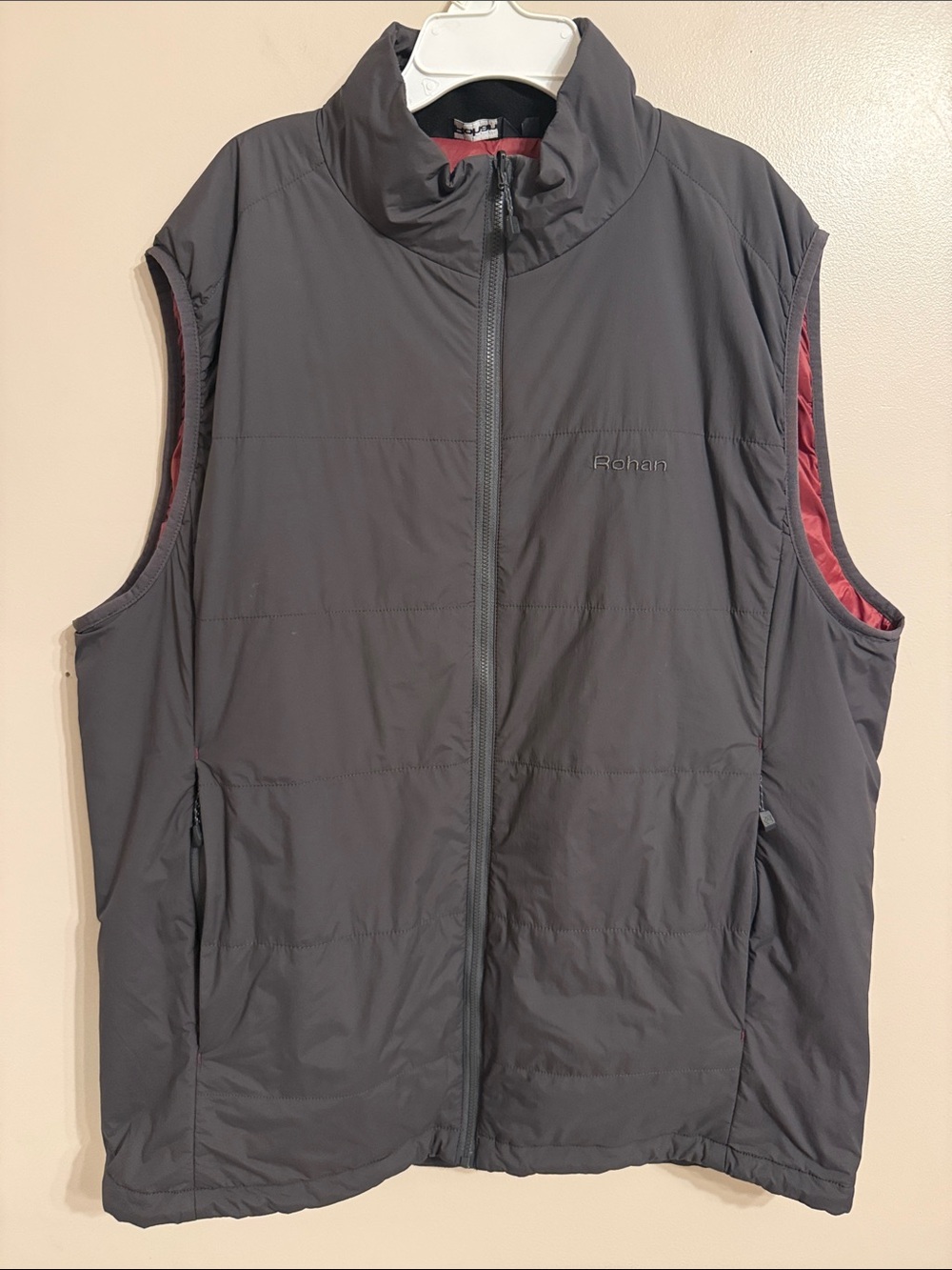 Rohan‎ Icepack Vest Gilet Men’s XL Grey Lightweight Insulated Outdoor Hiking